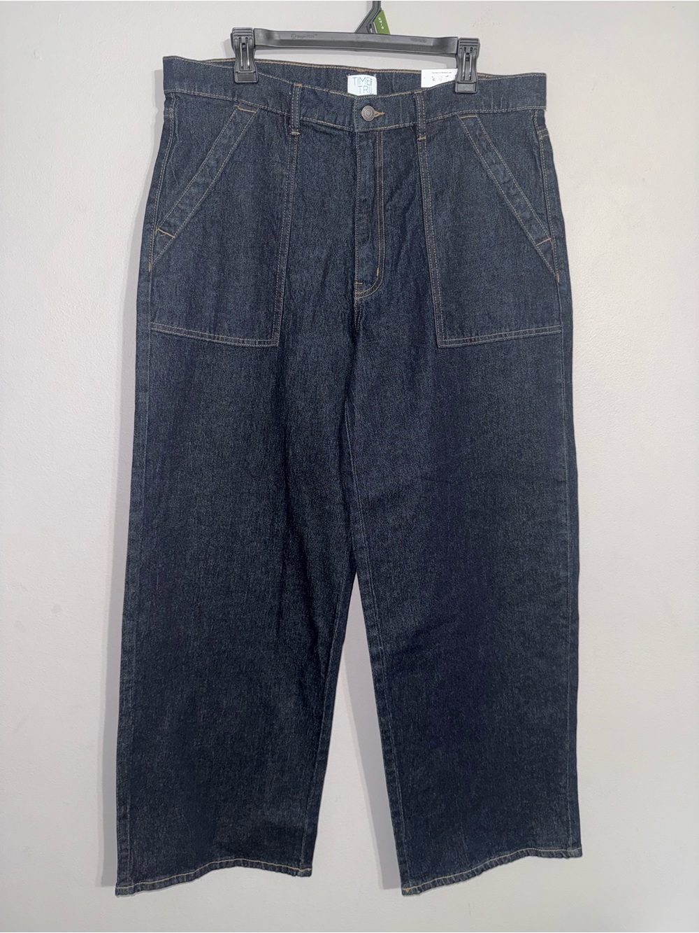 Time and Tru Women’s Dark Wash Utility Trouser Jeans Size 16